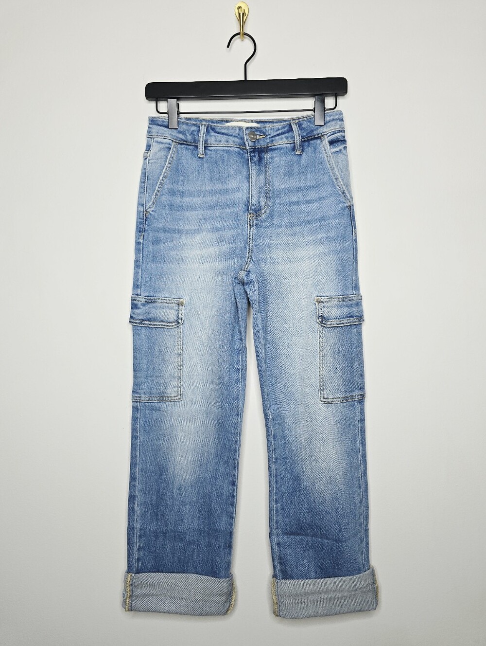 Risen High Rise Wide Leg Crop Jeans Size 3 / 26